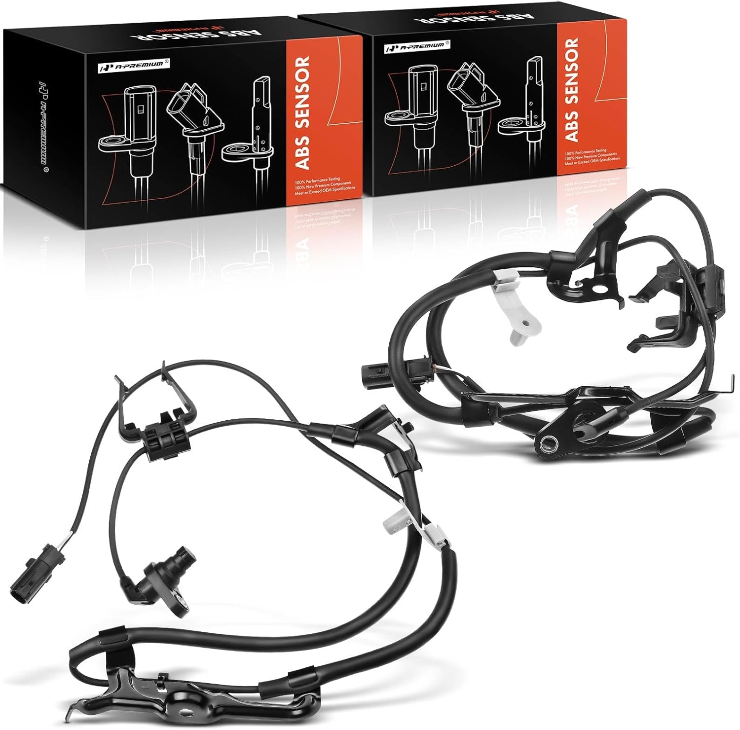 A-Premium ABS Wheel Speed Sensor 2‑Piece Set for Toyota Sienna (Front Left & Right)