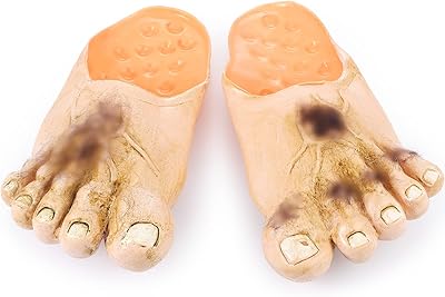 Giant Bare Feet Hairy Feet Halloween Cosplay Giant Feet Count Slippers Costume Masquerade Props Halloween Costumes