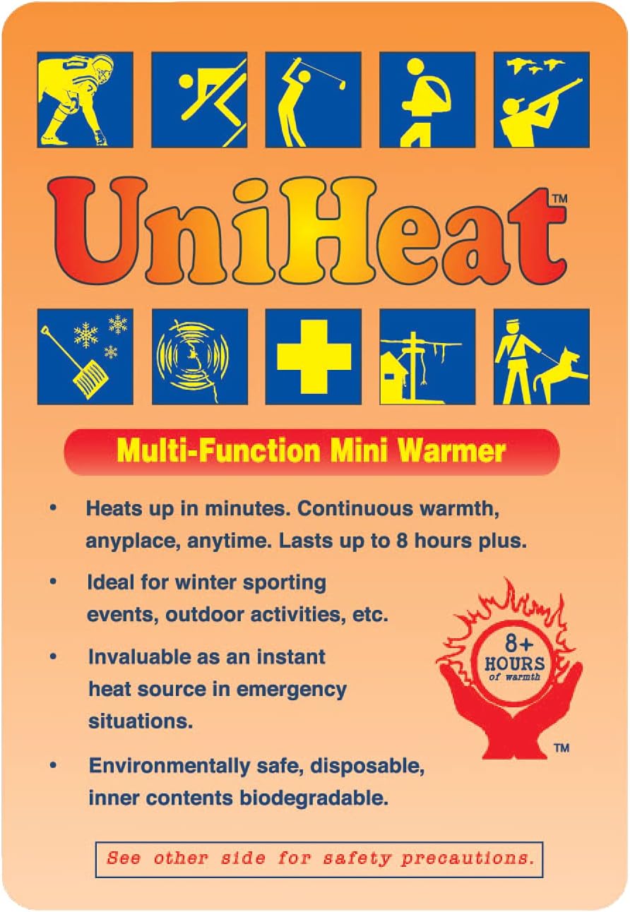 Uniheat Mini Warmer Heat Packs - Twin Pack x10