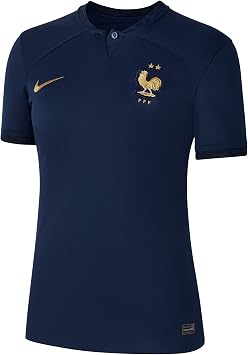 Nike 2022-2023 France Home Football Soccer T-Shirt Jersey Ladies