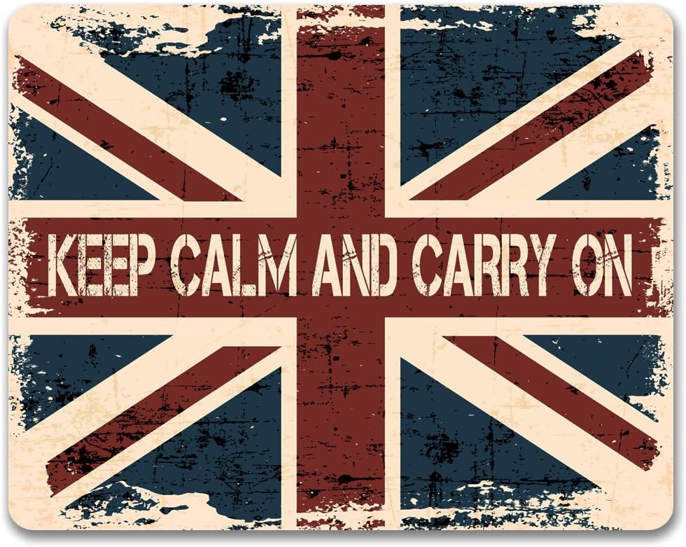 Keep Calm And Carry On Vintage Metal Sign | Union Jack UK Flag