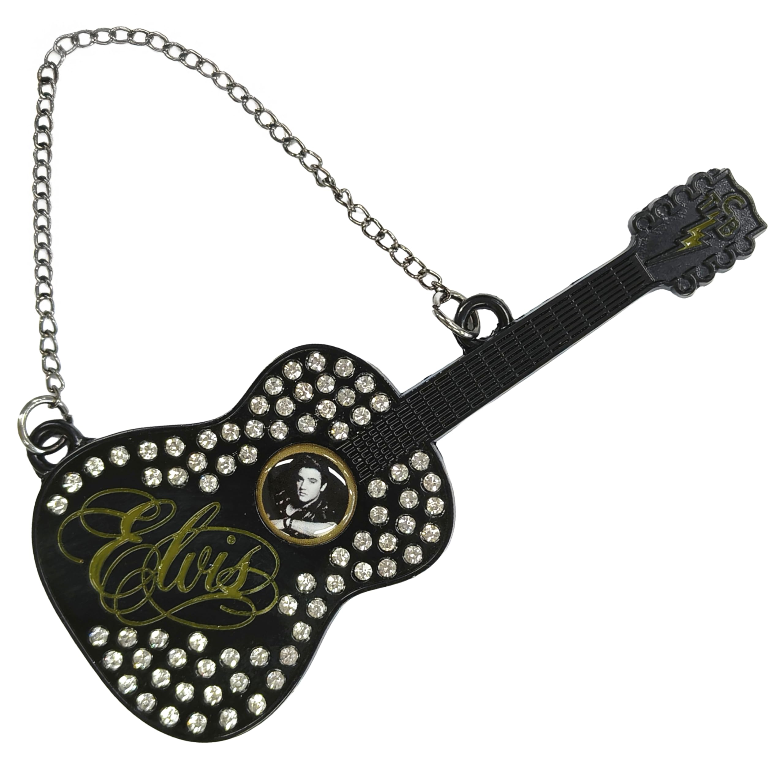 Midsouth Products Guitar With Rhinestones Elvis Presley Ornament - Mid-South Products