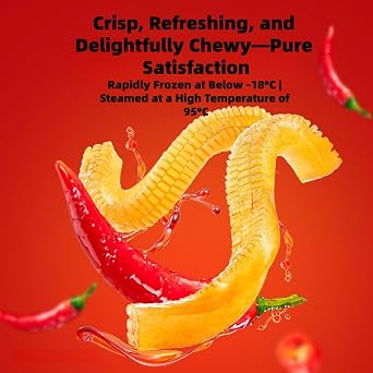 Weilong Konjac Spicy Strips 210g | Low Calorie, High Fibre | Ready to eat, Q-bounce chewy texture, Vegan Asian snack, Ideal for office, lunch box & movie nights