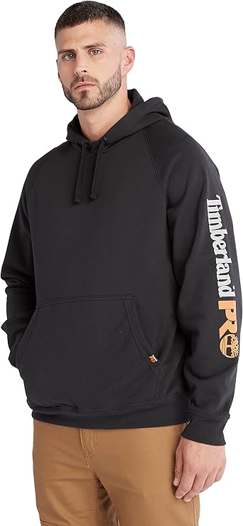 Timberland PRO Mens Hood Honcho Sport Pullover Hooded Sweatshirt, Black, Large