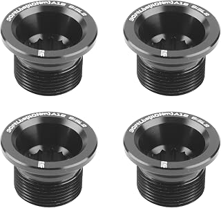 Mocturnity Juego de 4 tornillos para manivela Hollowgram SiSL2, color negro - KP251/
