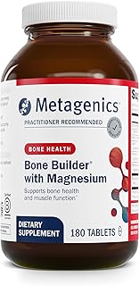 Metagenics Bone Builder with Magnesium - for Comprehensive Bone Strength & Wellness* - with Calcium, Vitamin D & Chelated Magnesium for Quick Absorption - Non-GMO & Gluten-Free - 180 Tablets
