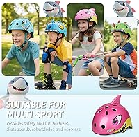 Vista 6 de Casco de bicicleta para niños pequeños, ajustable y multideportivo para niños y niñas, 2 tamaños