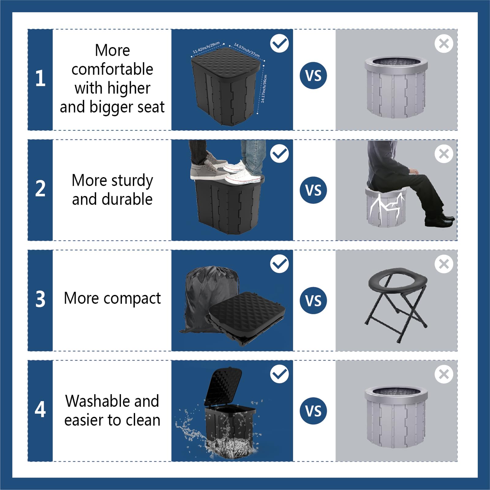 Tragbare Camping-Toilette Fu00fcr Erwachsene - Trag Produktbild-Vorschau 10