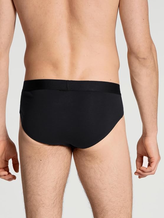 Calida Men's Cotton Briefs, Full Seat Coverage | Cotton Code Line | 95% Cotton, 5% Elastane