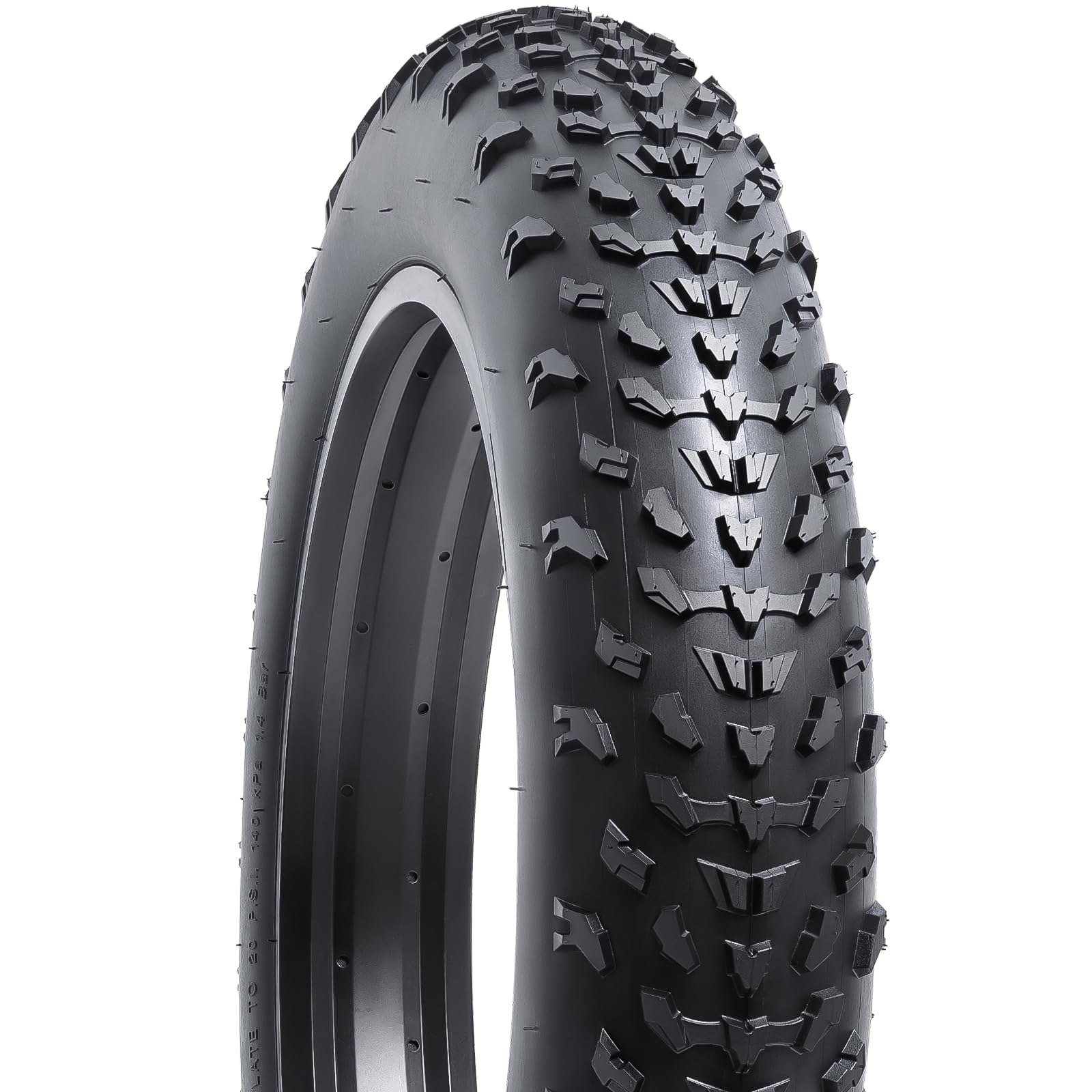 RUTU Pneu De Vélo Pliable 20 X 4 (102-406) – Chambre à Air, Leviers, Outil Valve, Pour Vélo électrique Et VTT Fat Bike