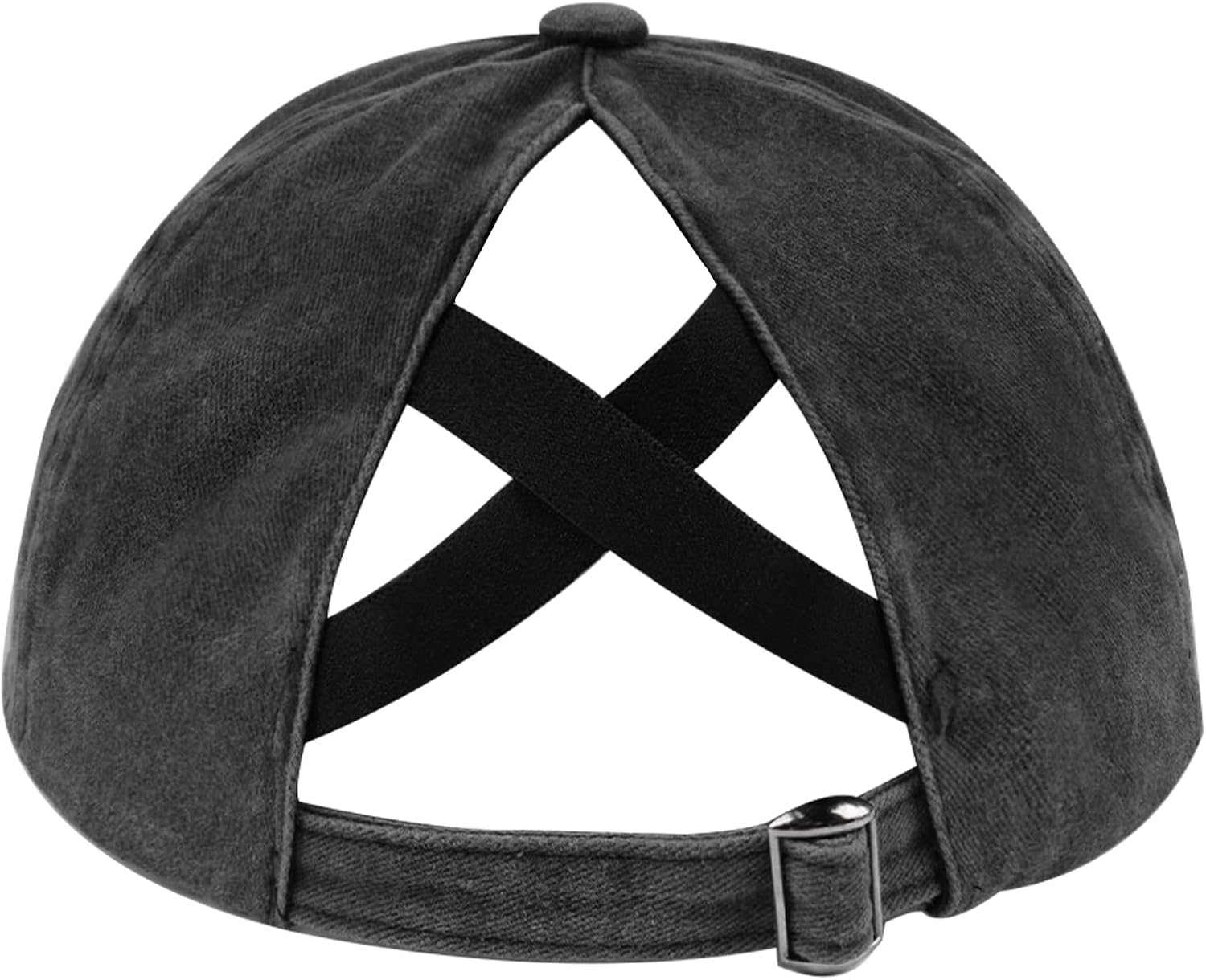 Zylioo XXL Oversize Ponytail Cap,Large Criss Cross Baseball Hat Soft Crown,Low Profile Washed Pony Cap for Big Heads
