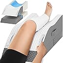 Elevation Pillows for Leg After Surgery, Memory Foam Adjustable Leg Wedge Pillow for Injury or Rest, Ankle Pillow for Sleeping Blood Circulation Grey