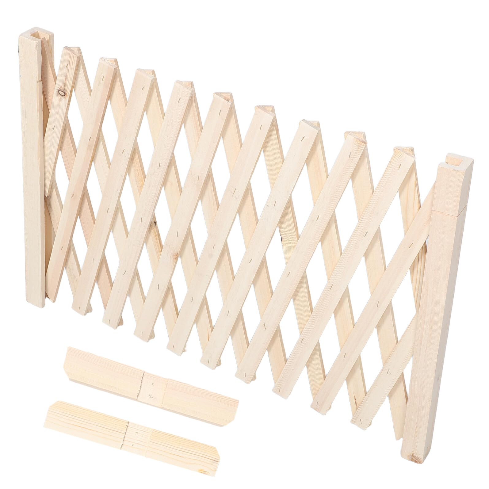 Clôture rétractable en bois naturel Homoyoyo barrière chien 50 cm