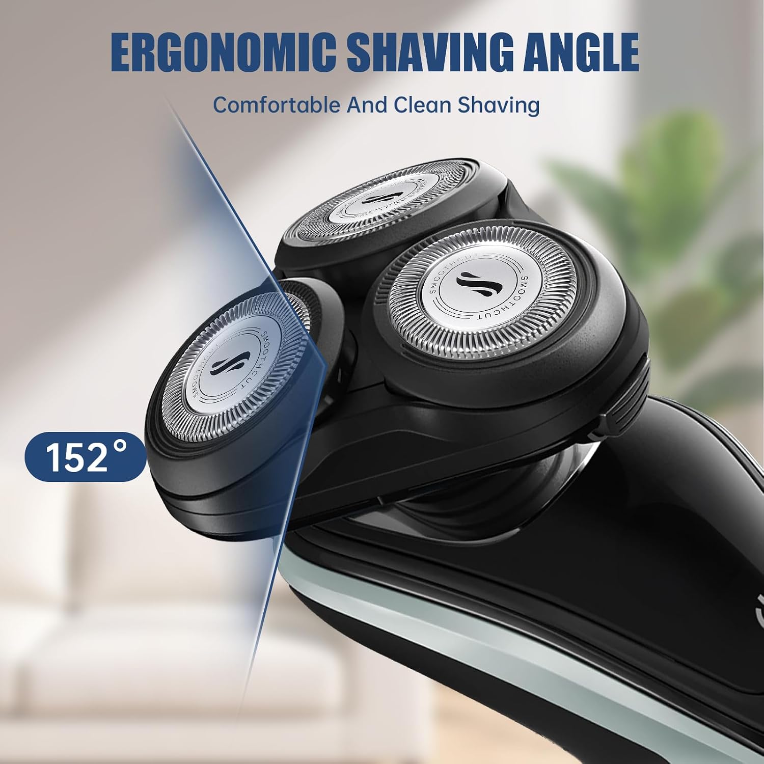 SH30 Replacement Heads Compatible with Philips Norelco Series 3000, 2000, 1000 and S1560 Electric Shavers,Durable Sharp Razor Blade,6 Pieces of Pack with 2pcs Cleaning Brushes
