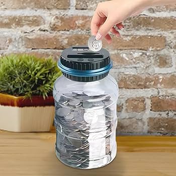 Amazon.co.jp: 貯金箱 - デジタルセービング貯金箱 | 開けられ