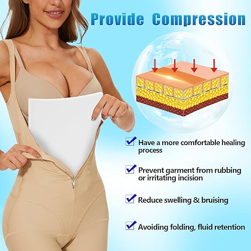 Miniatura 3 de JNATER Espuma Lipo (paquete de 3), almohadillas de espuma Lipo para poscirugía, tablero Lipo para recuperación, tablero de espuma Lipo aplanadora