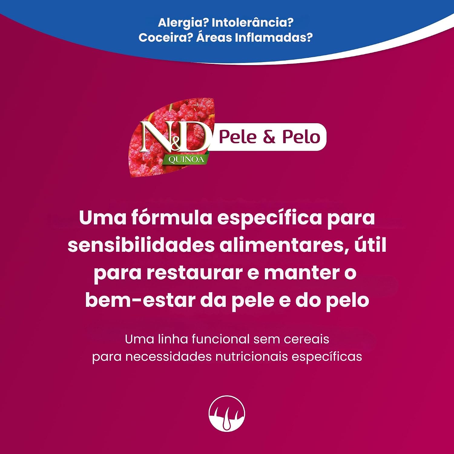 N&D Quinoa - Ração Farmina Skin & Coat Pato para Cães Adultos de Todas as Raças - 10,1kg N&D Quinoa - Ração Farmina Skin & Coat Pato para Cães Adultos de Todas as Raças - 10,1kg