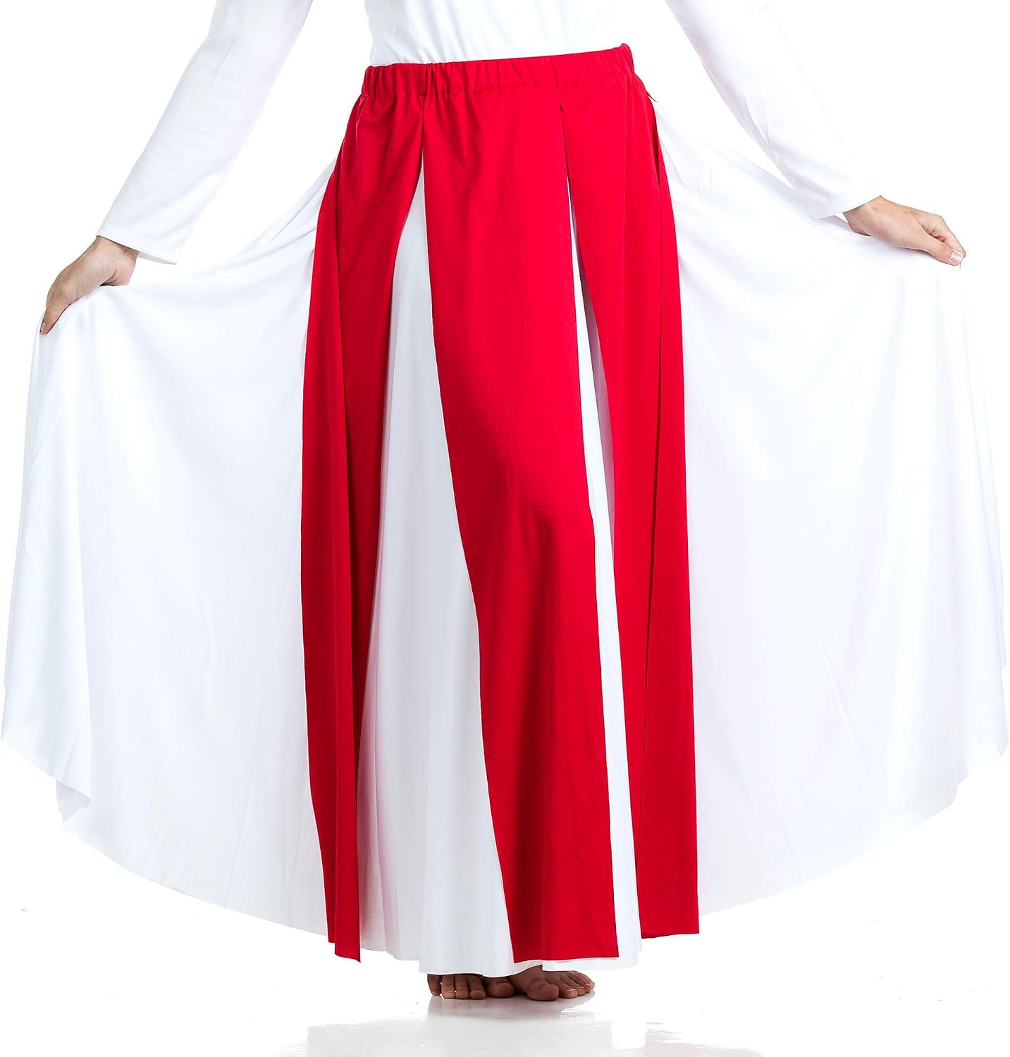 Danzcue Womens Praise Dance Streamer Skirt