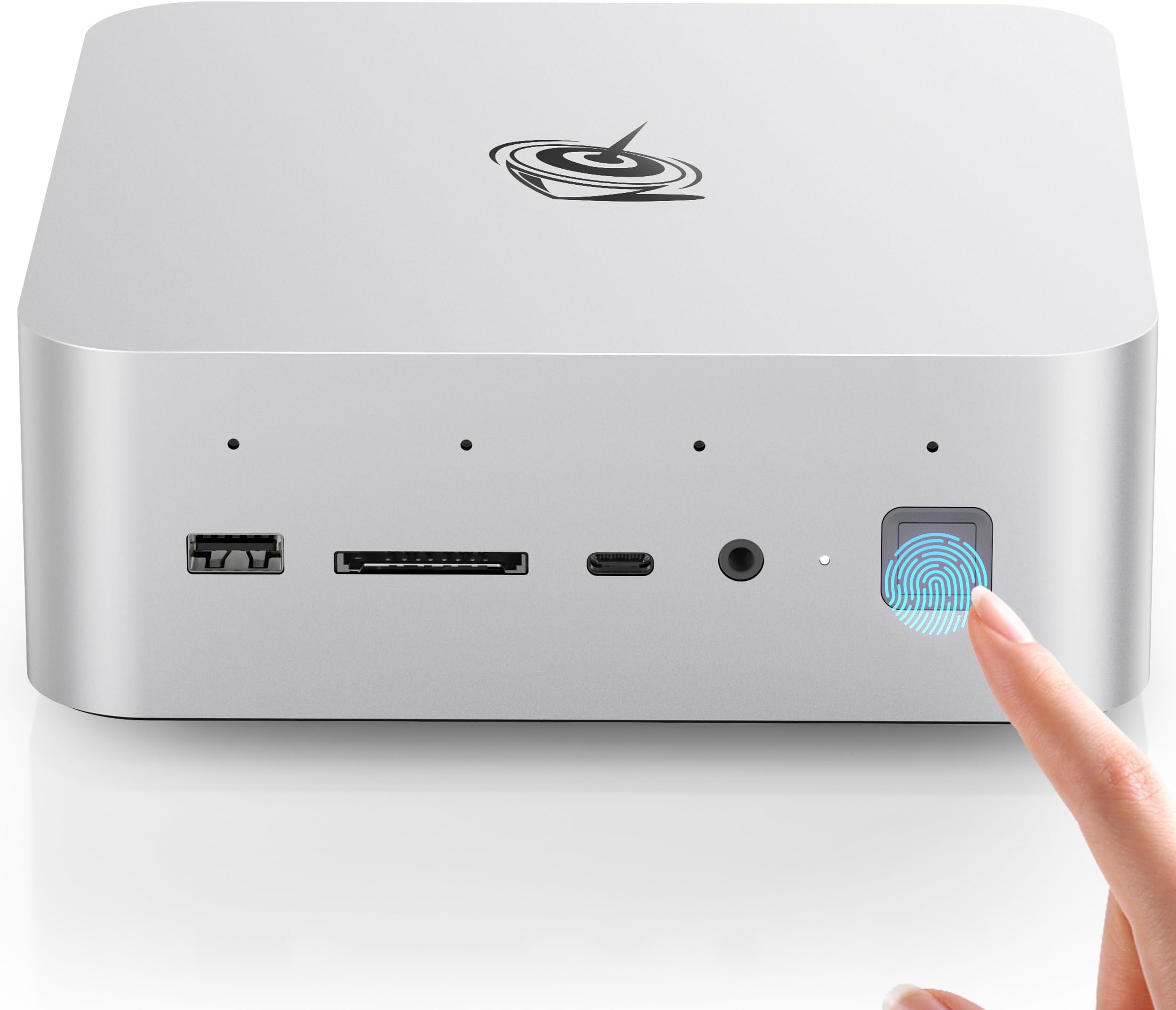GTi14 AI Mini PC, Intel Core Ultra 9 185H (16T/22C, up to 5.1GHz), 64GB DDR5 2TB PCIe4.0 SSD Mini Desktop Computer, Dual 2.5G LAN/Fingerprint Sensor/WiFi 7/ BT5.4/USB4.0/ 145W PSU Gaming PC