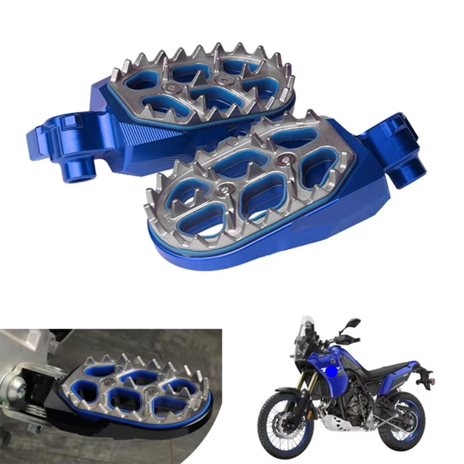 Compatibile Con Yamaha Per Tenere700 Per XTZ700 2019-2024 Per Tenere 700 Per Rally Per Edition 2020-2024 Parti Di Ricambio Per Pedane Per Moto Poggiapiedi Moto(Black)