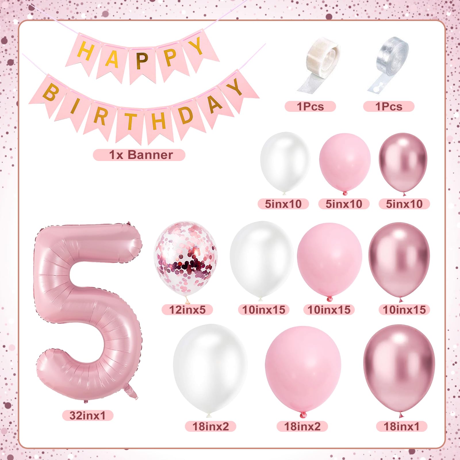 Palloncini In Alluminio A Forma Di Maialino Rosa - 6 Pezzi Per Decorazioni Feste Compleanno E Baby Shower - 2
