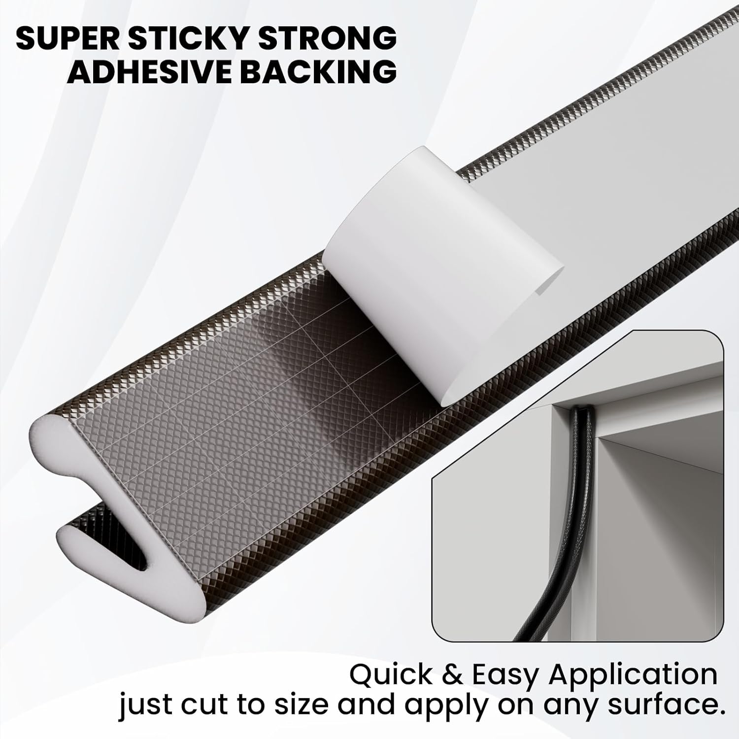 V Shape Foam Weather Stripping Door Frame Seal Strip 2Pcs×26FT Brown, Draft Stopper, Insulation Winter, Weatherstripping, Gap Sealing, Soundproofing, Self-Adhesive Used for Exterior Front Door Side