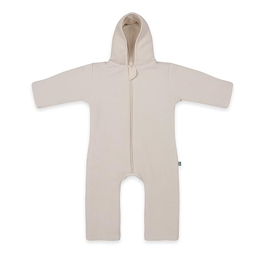emma & noah Overall Baby, Mitwachsend, Baby Anzug mit Kapuze,