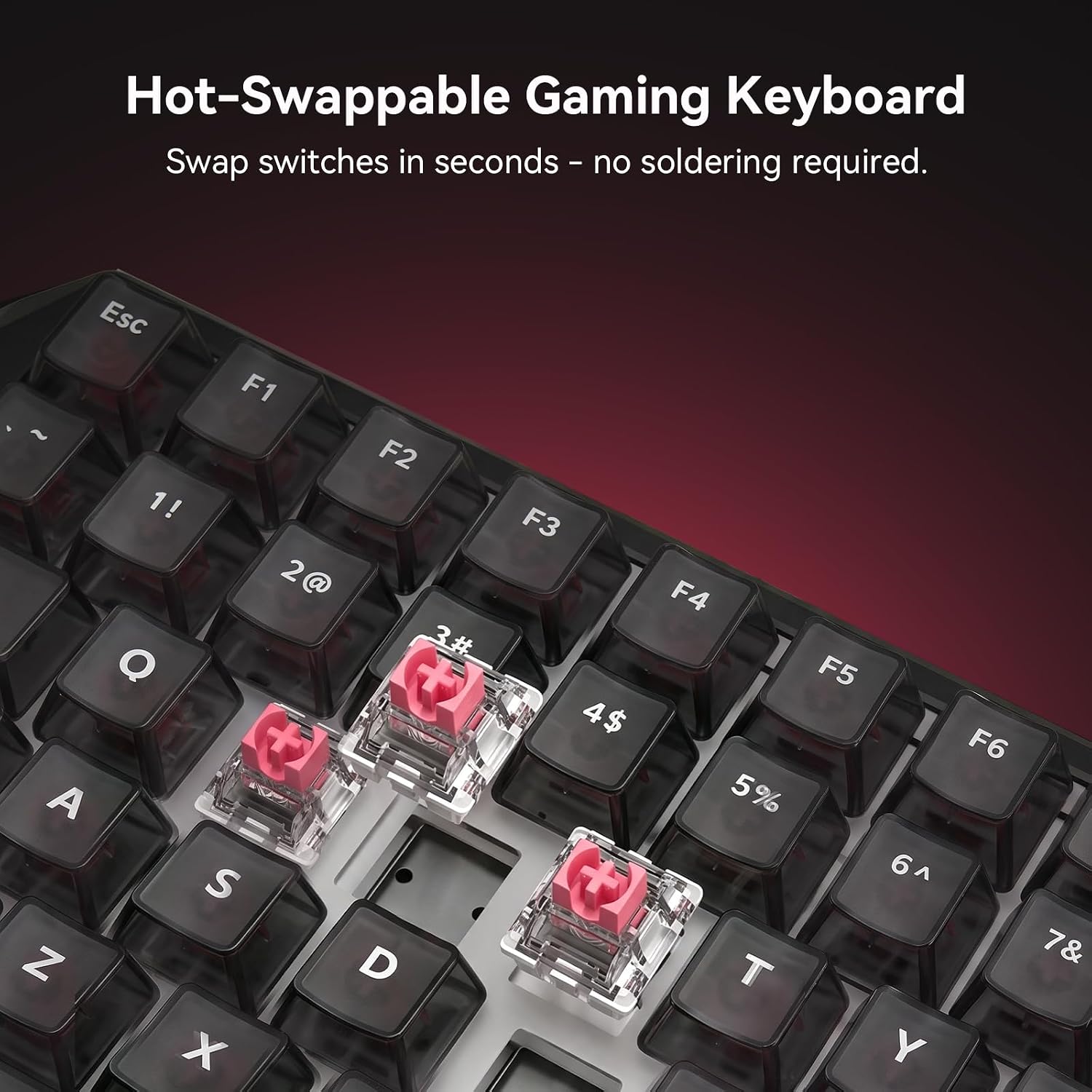 DarkBeacon Flux84 HE Hall Effect Gaming Keyboard, Rapid Trigger, Adjustable Actuation 0.01-3.5 mm, Magnetic Switch, 8000Hz Polling, RGB Backlit, 85% Wired Mechanical Keyboard for PC Laptop Gamer image 4