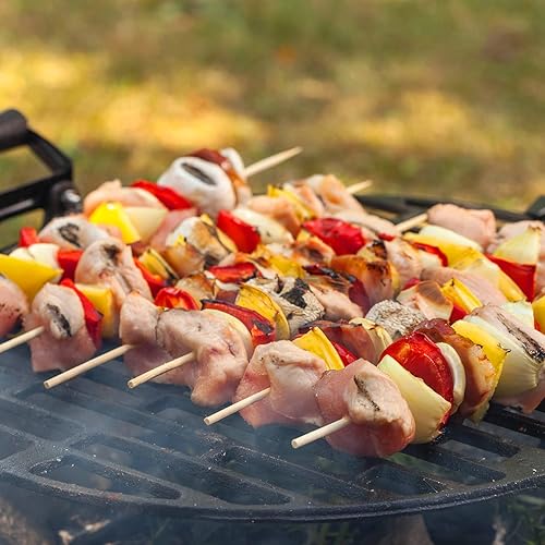 Miniatura 5 de 200 unidades brochetas de bambú de 12 pulgadas, pinchos de madera de primera calidad sin astillas, brochetas para parrilla, barbacoa, aperitivo,