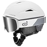 Ski Helmet, Snowboard Helmet with Ski Goggles for Adults and Youth, Audio Compatible, Shockproof, Windproof, Safety Snow Sports Helmet and Protective Glasses for Men Women