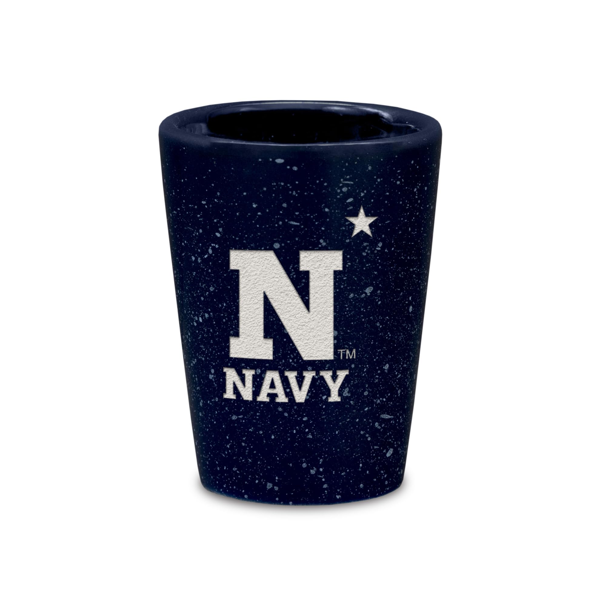 Verre à shot Naval Academy gravé au laser pour vos soirées de match NCAA entre amis