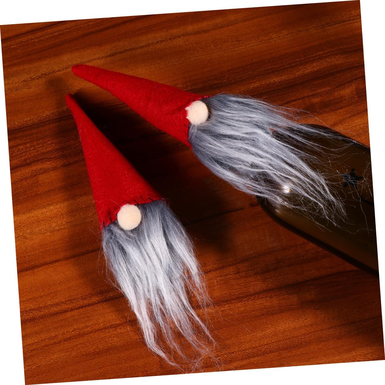 Xmas Christmas Wine Bottle Cover Set 6pcs Red Nonwoven Fabric
