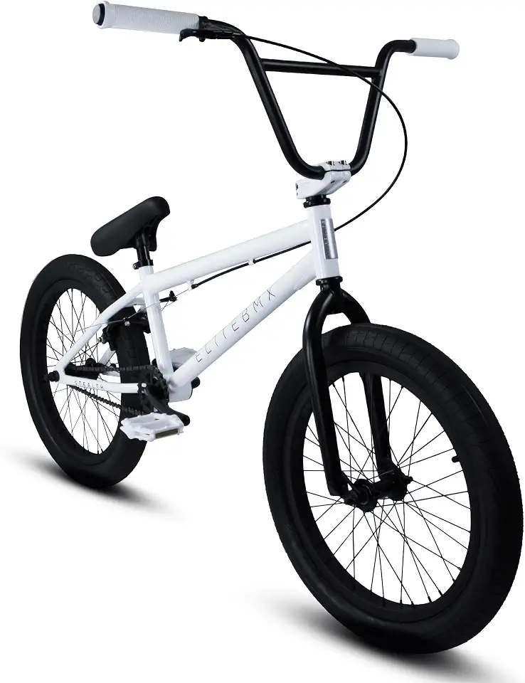 Elite BMX Bicicleta Freestyle para jovens e adultos, estrutura de aço durável, disponível nos tamanhos de 40,6 cm, 45,7 cm e 50,8 cm. Novos tamanhos de bicicletas BMX de 66 cm e 73 cm.