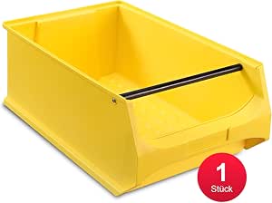 Sichtlagerkasten Stapelbox Schwarz 10x15,5cm