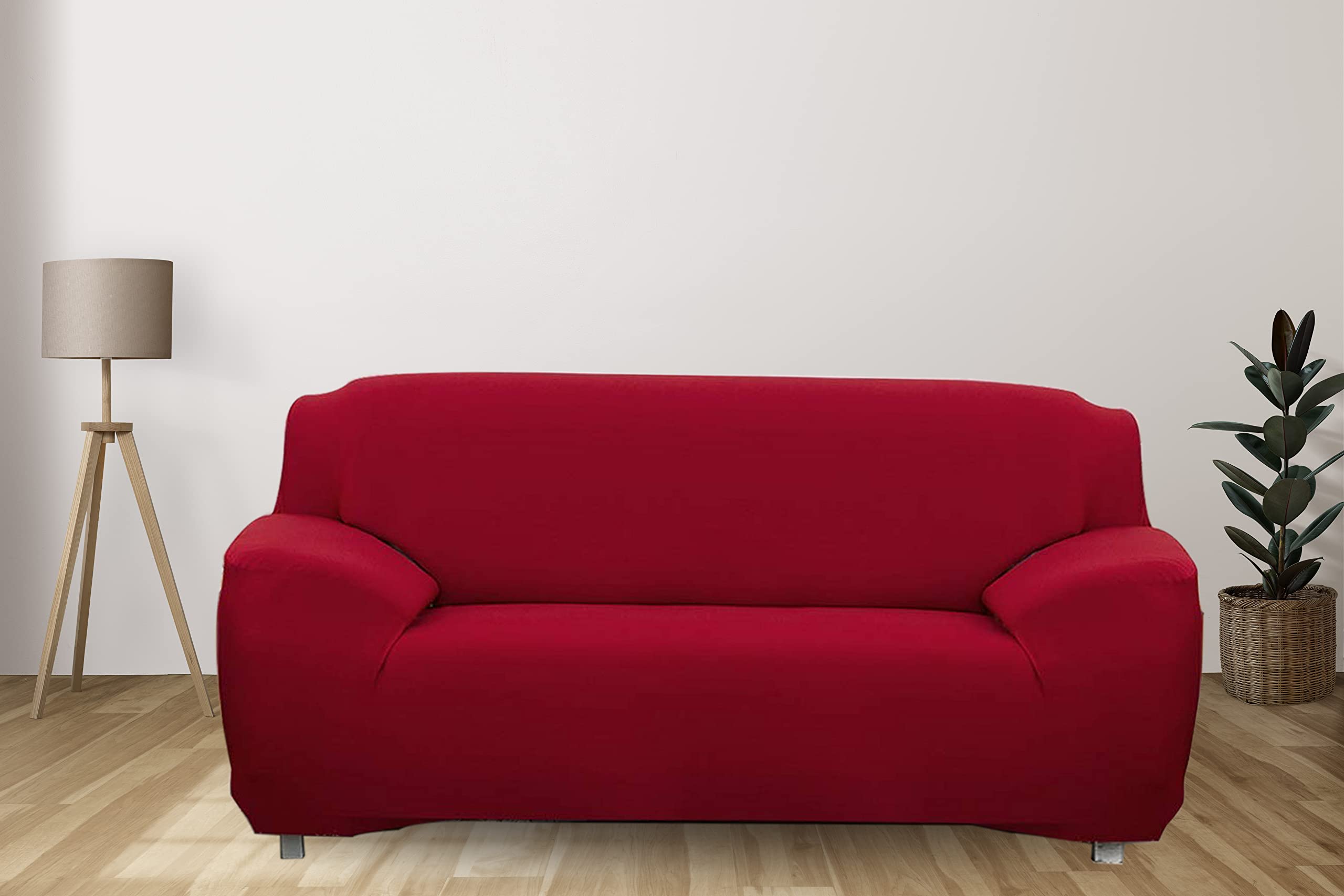 Deejay Universal Two Seater Sofa Cover Big Elasticity, Protective, Flexible Stretch, Spandex & Polyester Sofa Slipcover with 1 Piece Cushion Cover Included (Two Seater, 145-185cm, Red Wine) (B09NQ52ZKB) Amazon Price History, Amazon Price Tracker