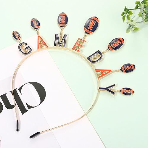 Miniatura 3 de Diadema de béisbol para mujer, accesorios de béisbol para mamá, diadema de toque con letras, moda para el día del juego, accesorio deportivo para el