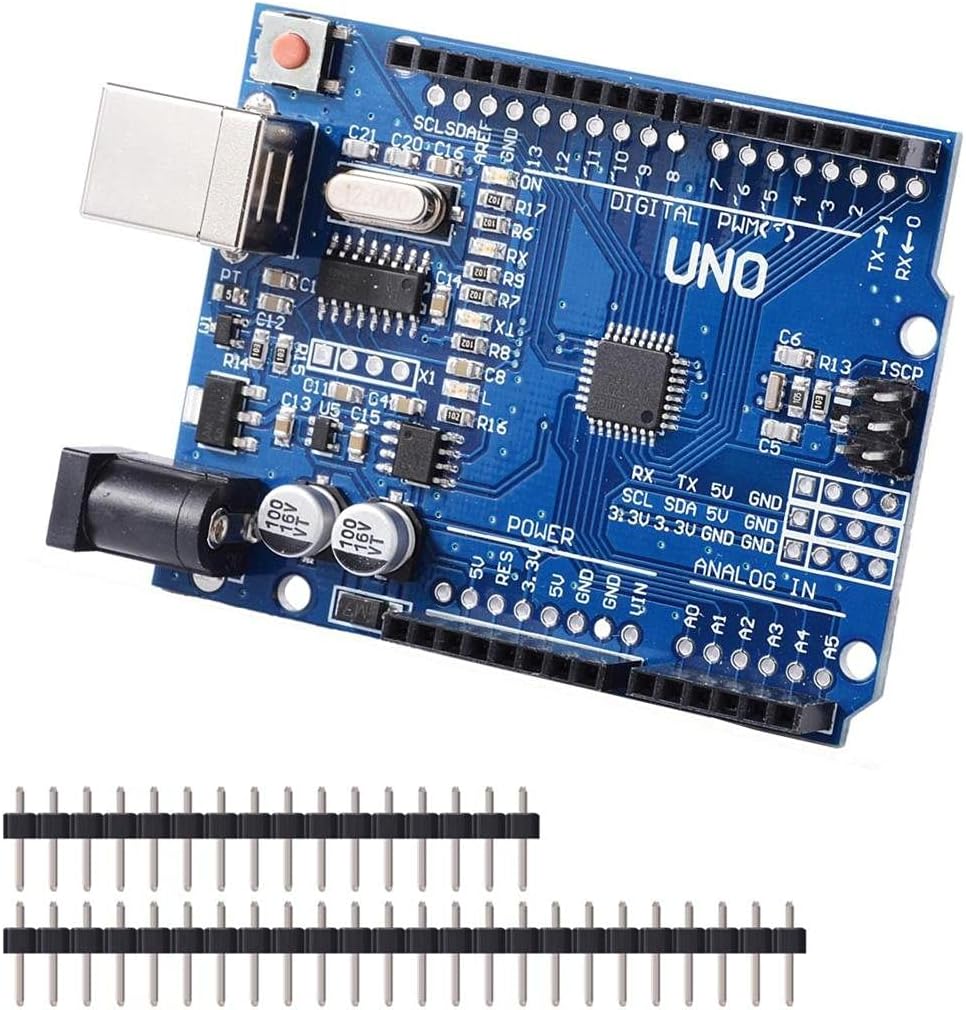 UNO R3 ATmega328P SMD CH340 - With USB Cable and Header Pins