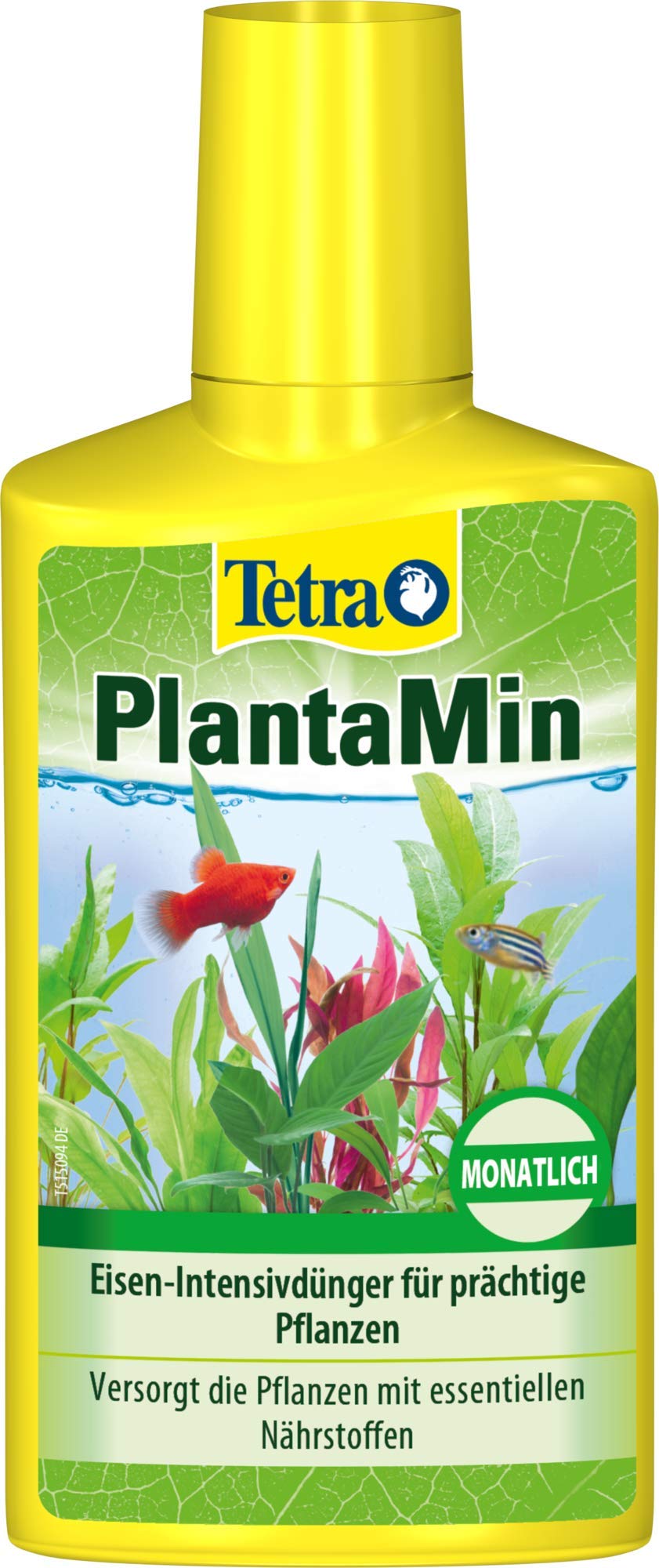 Tetra PlantaMin Universaldünger - flüssiger Eisen-Intensivdünger für prächtige und gesunde Wasserpflanzen im Aquarium, monatliche Anwendung, 250 ml