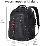 KROSER Sac à dos pour ordinateur portable de voyage 17,3-18,4 pouce Grand sac à dos d'ordinateur Stylish College Sac à dossier avec USB Port de recharge
