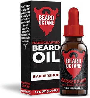 Beard Octane Beard Oil for Men – Barbershop (Barbershop Cologne) – Softens & Conditions Dry Beards With Argan & Jojoba – 1oz