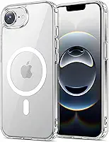Capa Mag-Safe para [iPhone 16E] e [iPhone 17E] Capinha Magnetica Premium com [Proteção de Câmera] Clear Case Transparente [Anti-Amarelamento], Compatível com MagSafe, Slim e Anti Impacto