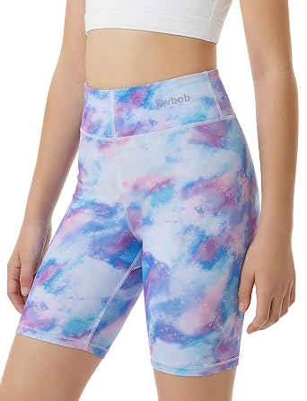 Girls Biker Shorts Spandex High Waisted Yoga Shorts 5-14Years