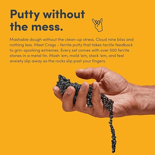 Miniatura 81 de Speks Original Crags - Masilla de ferrita Más de 500 piedras de ferrita en una lata, juguete antiestrés para aliviar el estrés, juguete sensorial