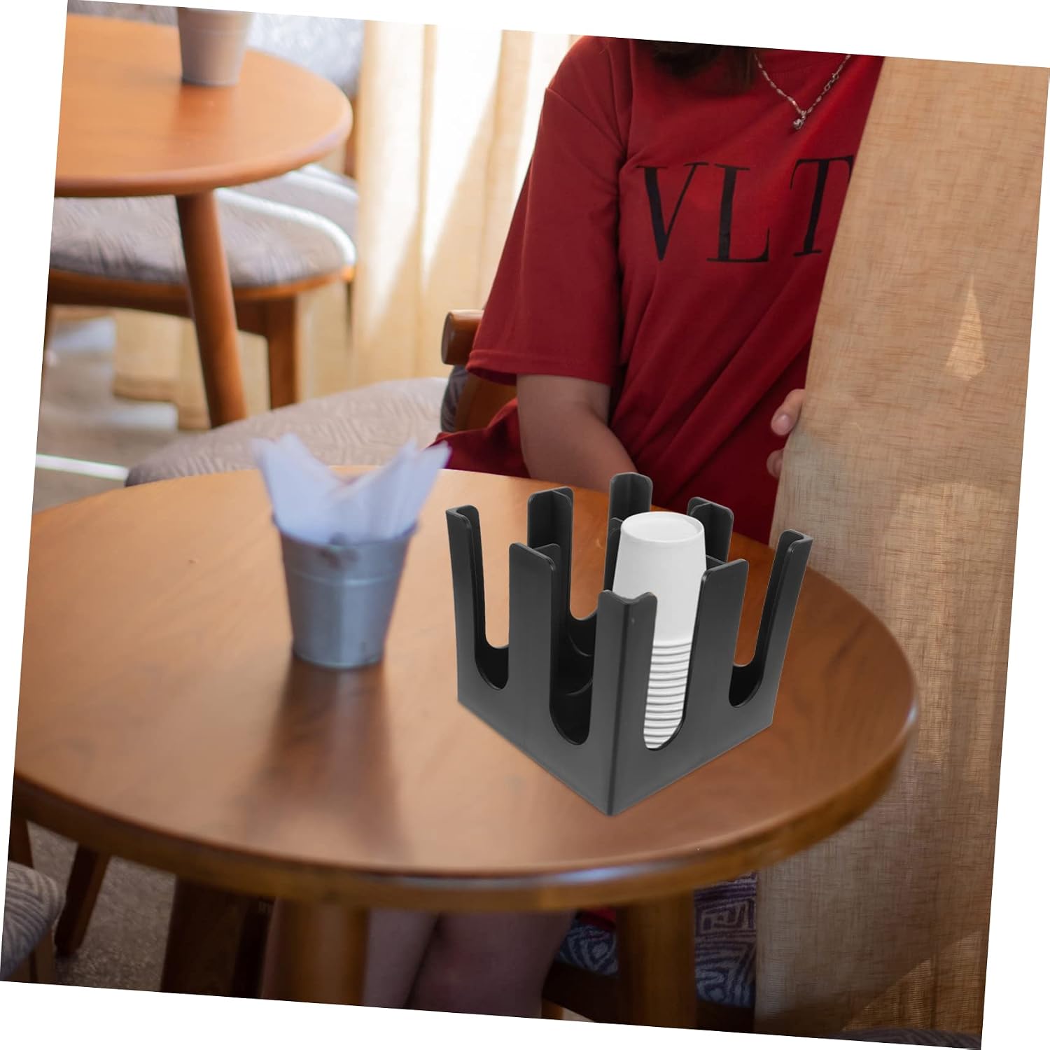 Cup Dispenser Paper Cup Holder Countertop Organizer for Home Bar Tea Shop