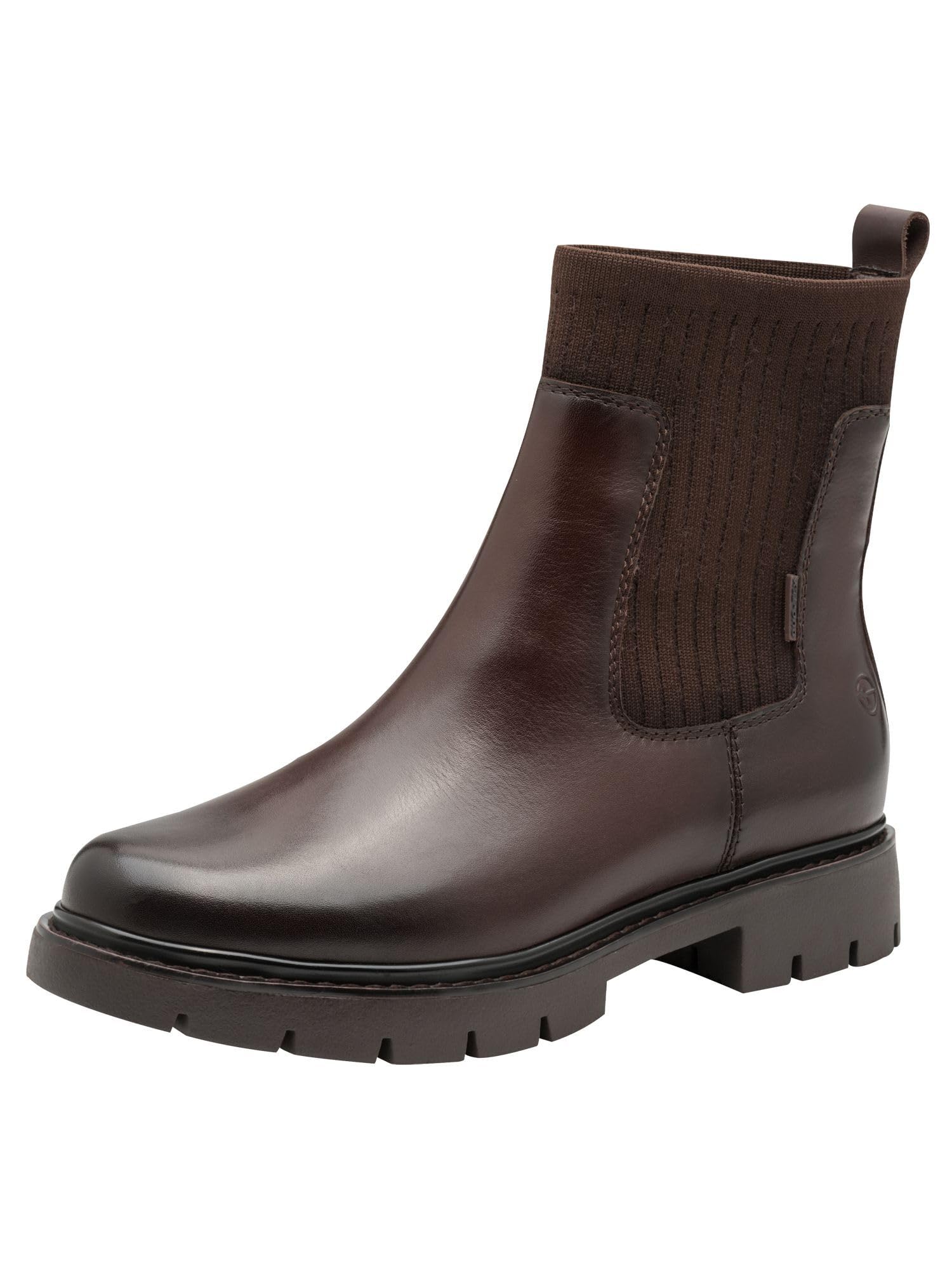Tamaris Comfort Women’s Chelsea Boots with Zip Water-Repellent, Mocca, 6,5 UK