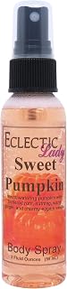 Eclectic Lady Sweet Pumpkin Body Spray, 2 ounces, Body Mist for Women with Clean, Light & Gentle Fragrance, Cologne with Soft, Subtle Aroma For Daily Use