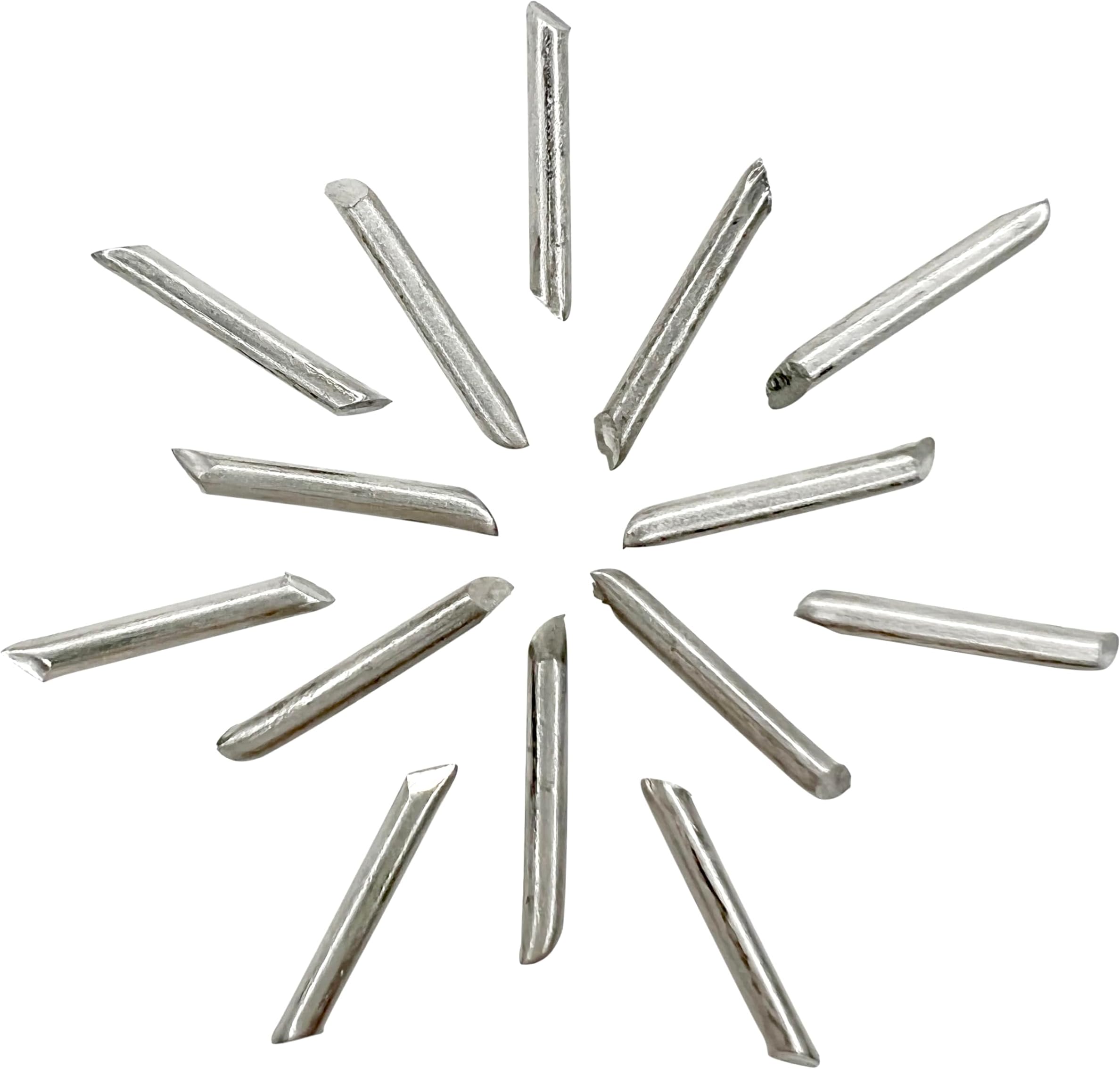 National Artcraft 14-Gauge 1/2" Heat-Tolerant to Cone 5 (2190°) Stilt Pins for Ceramic and Pottery Kiln Firing - (250/Pack) (1 Pkg/250 Pcs)