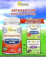 Vista 3 de aSquared Nutrition Suplemento de astaxantina - píldoras naturales de astaxantina de extracto de Haematococcus Pluvialis para energía pura - Fuerza