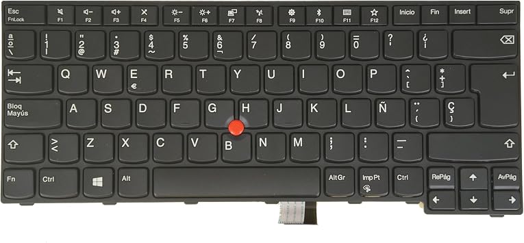 SP Spanish Layout- Laptop Keyboard for Lenovo Thinkpad E470 E470c E475 20H4 20H1 20H2 01AX050 01AX090 01AX010, Black