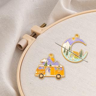 and Tour Bus Needle Minder for Embroidery, Magnetic Pin Holder for Cross Stitch, Needlework and Embroidery Accessories (2 PCS)